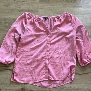 Talbots pink blouse